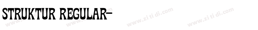 Struktur Regular字体转换 Struktur Regular字体转换